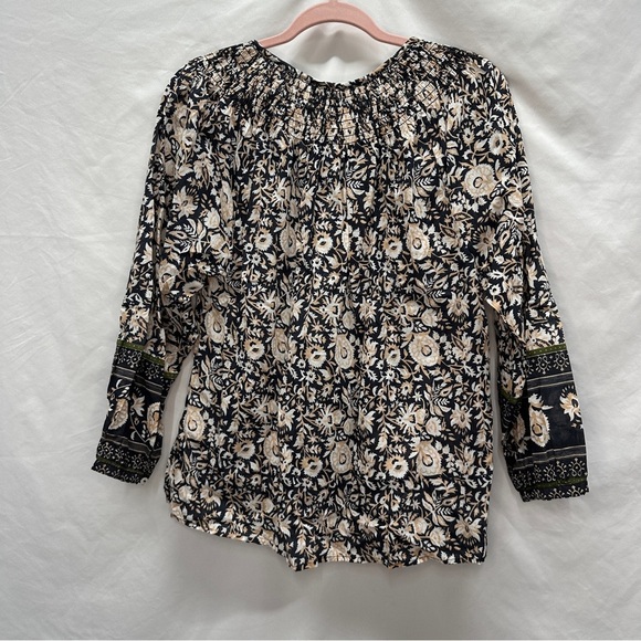 Cleobella Hazel Organic Cotton Boho Long Sleeved Blouse Size M New - Picture 3 of 10